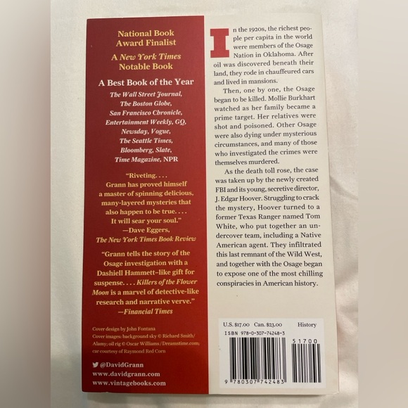 Killers of the Flower Moon Book by - Picture 2 of 2